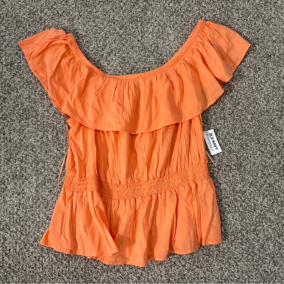 Old Navy Tops - Old Navy Women's Vibrant Orange Blouse - NWT - Size L
